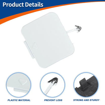 Tow Hook Cover for BMW 525i 528i 530i (No. 51118212527) (White)