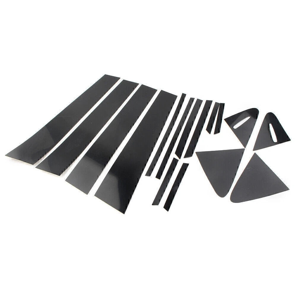 16PC Door Trim Pillar Posts Kit for Toyota Corolla (2020–2022) Black