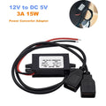 12V to 5V 3A DC Dual USB Step Down Buck Converter for Dash Cam (2010–2023)