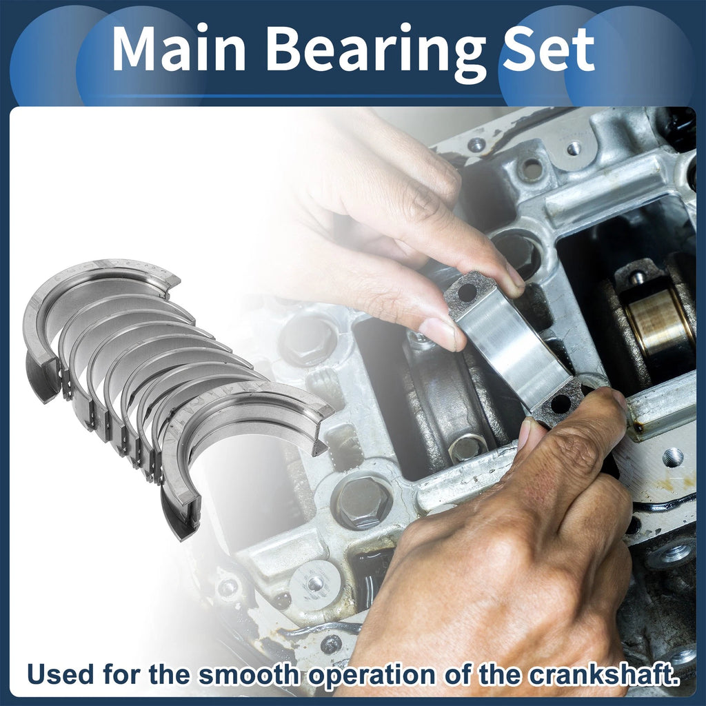 Main Bearing Set Replacement for Hyundai Accent (1995–2011) 10 Piece Kit