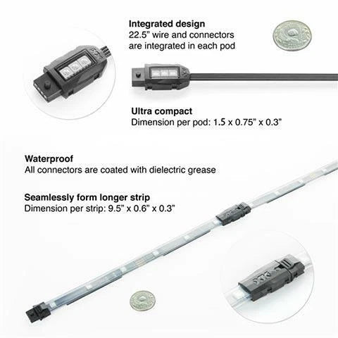LED Accent Light Kit for Motorcycle (XKGlow KSMOTOSTANDARD)