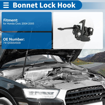 Hood Latch Assembly for Honda Civic (2004–2005) No. 74120S5A509 1 Pc