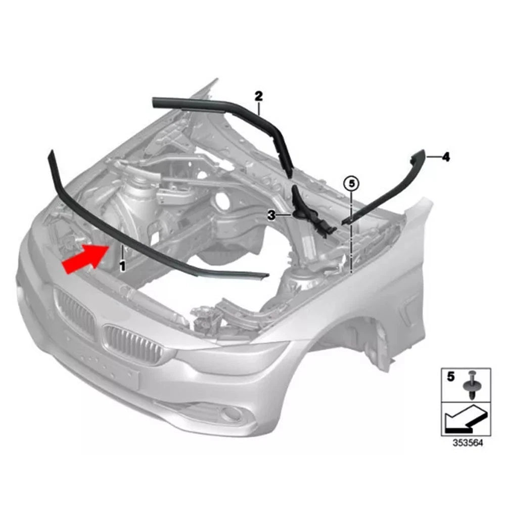 Hood Protection Strip for BMW