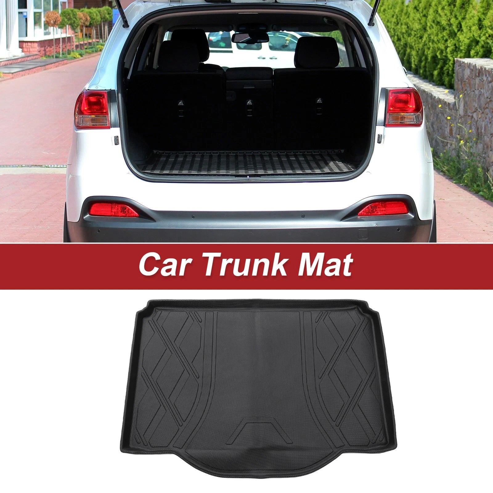 Cargo Liner Rear Trunk Mat for Chevy Trax (2014–2022) Diamond Pattern