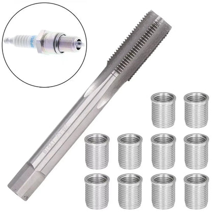 11-Pc Ignition Coil Thread Repair Kit M10x1.0 Tap and Die Tools