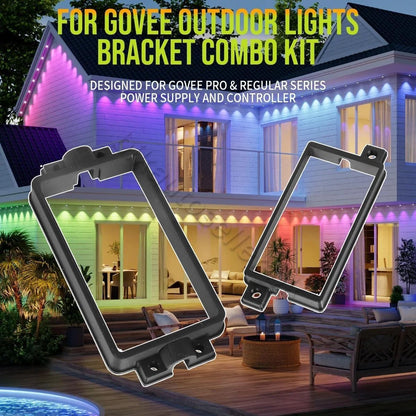 Power Supply & Controller Brackets for Govee Pro & Reg (Outdoor)