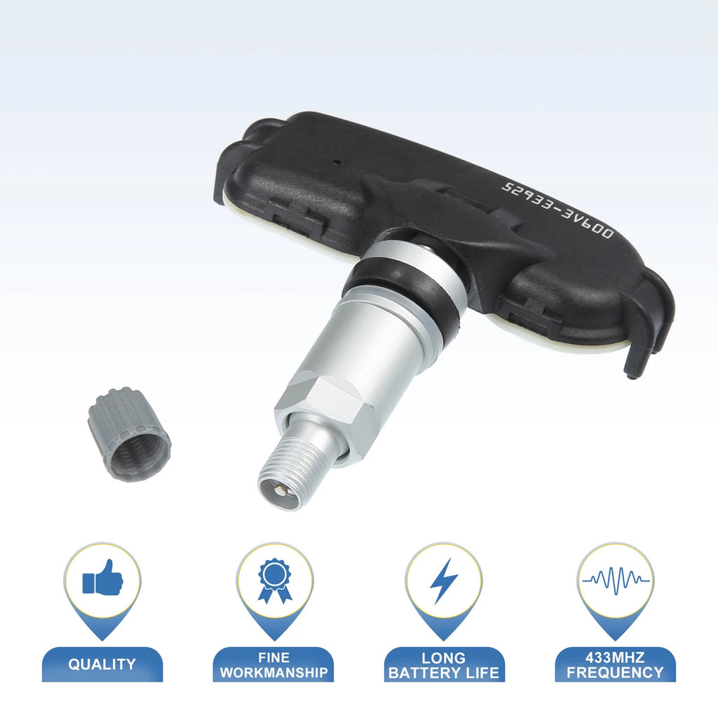 4PC TPMS Sensor Replacement for Hyundai Grandeur (2014–2016) 433MHz