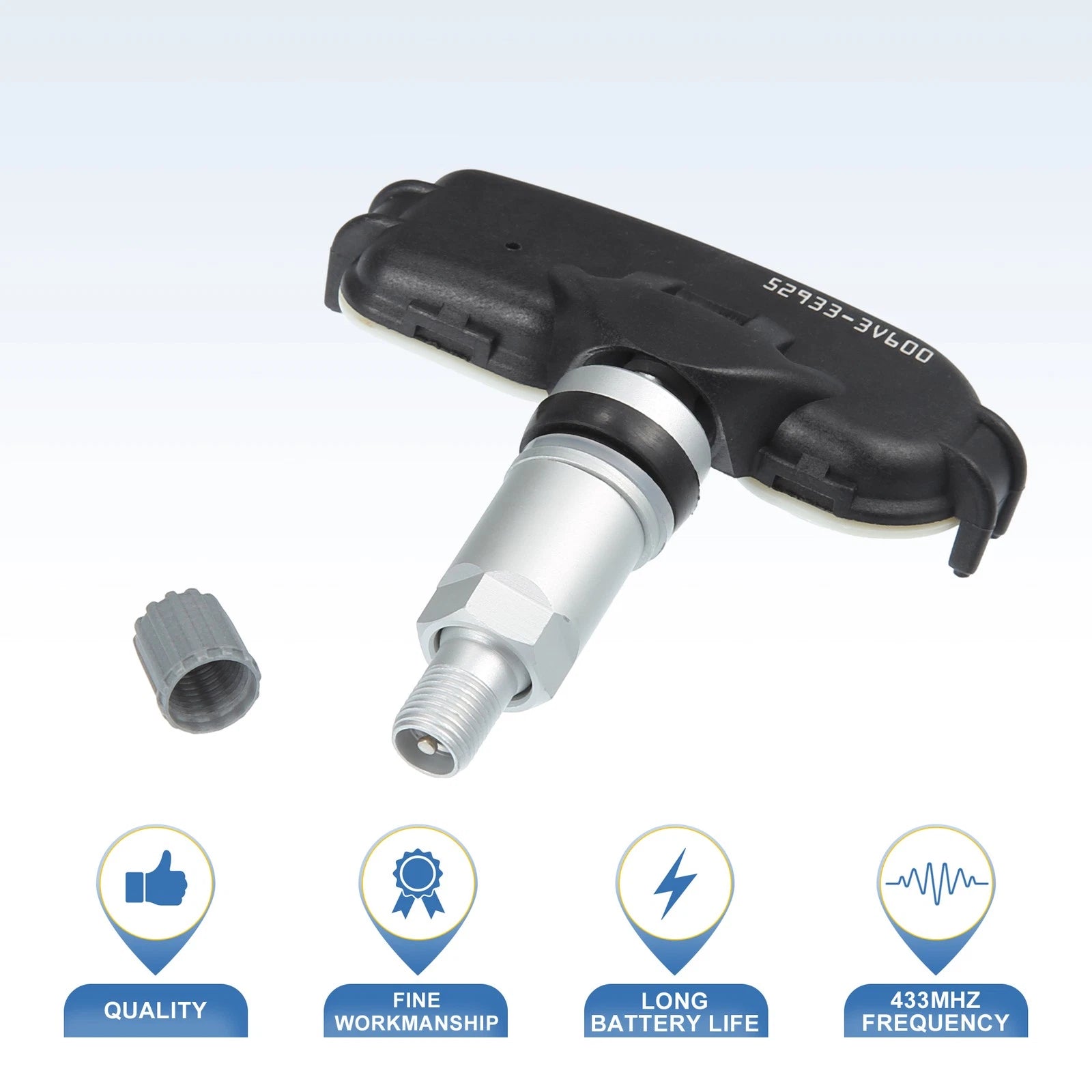 4PC TPMS Sensor Replacement for Hyundai Grandeur (2014–2016) 433MHz