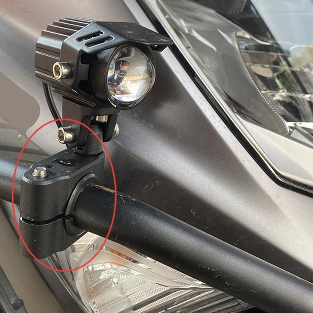 LED Spotlight Bracket Clamp for Motorcycle External Tube Mounts