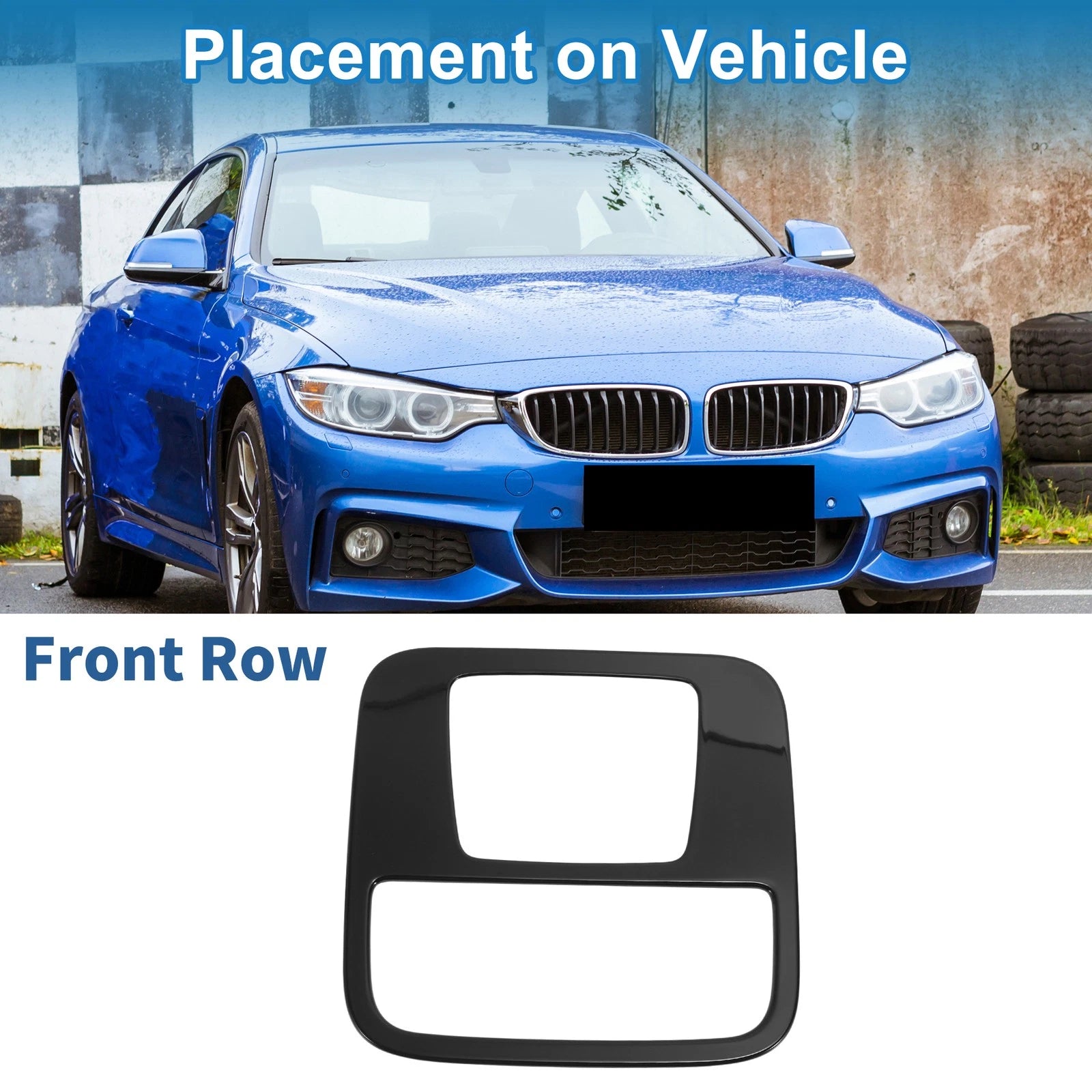 Front Row Light Trim Bezel for Honda N-BOX (2023) Black