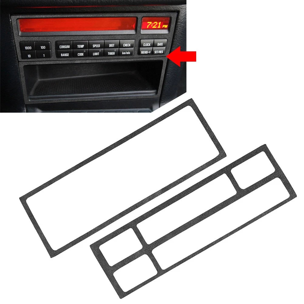 Suede Black Console Radio CD Panel Cover Trim for BMW 3 Series E36 (1991–1999)