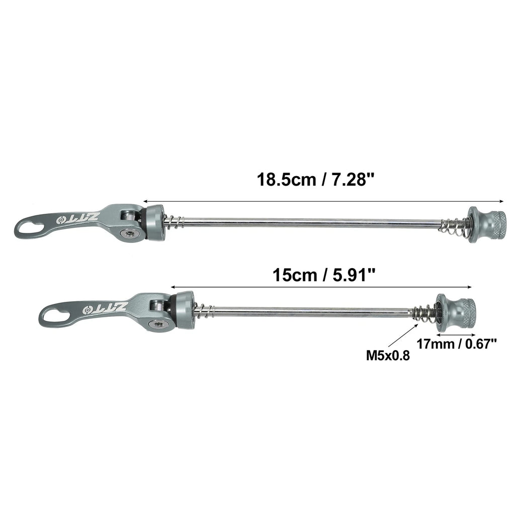 Bicycle Quick Release Axles Skewers Front Rear Pair for 150mm 190mm (150–190mm)