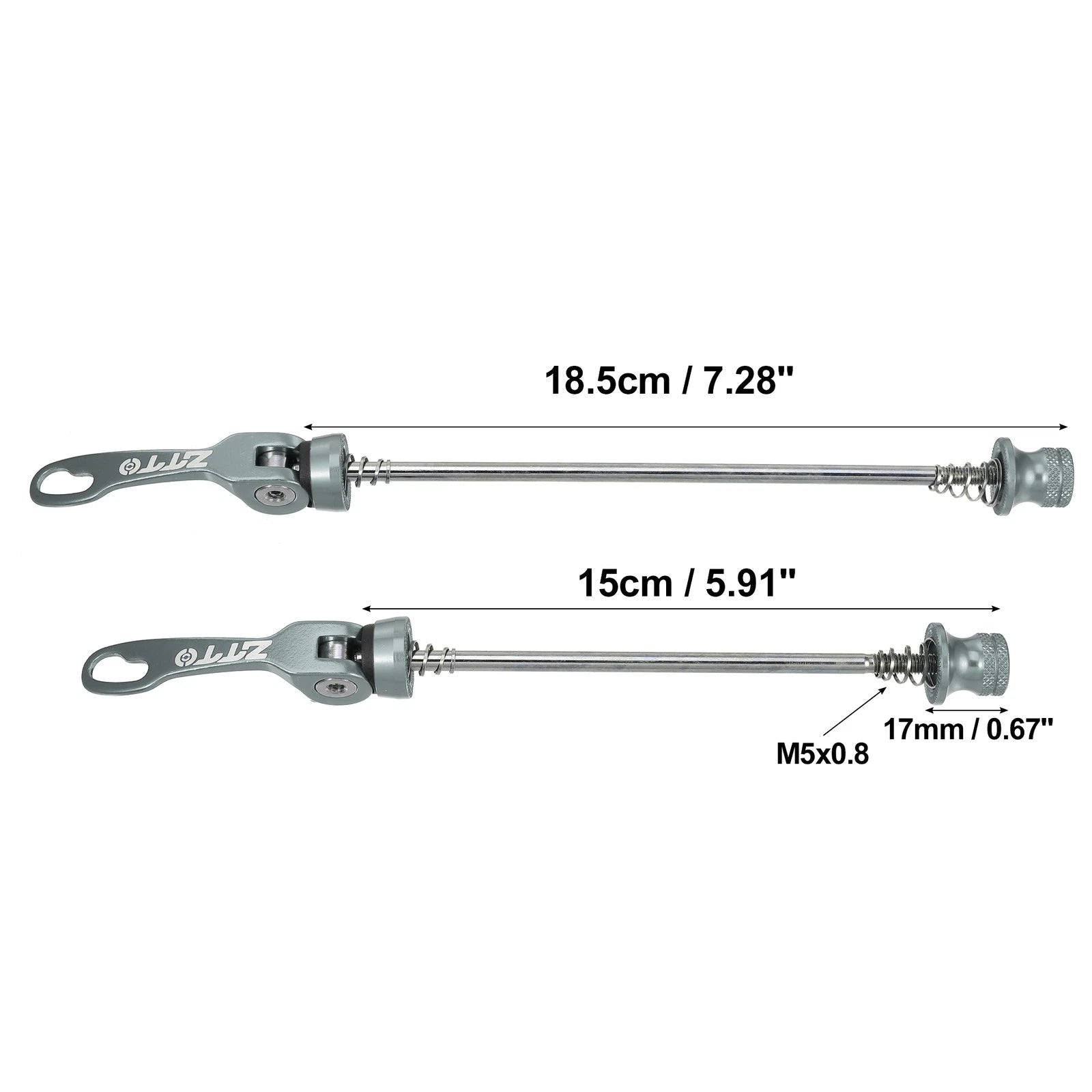 Bicycle Quick Release Axles Skewers Front Rear Pair for 150mm 190mm (150–190mm)