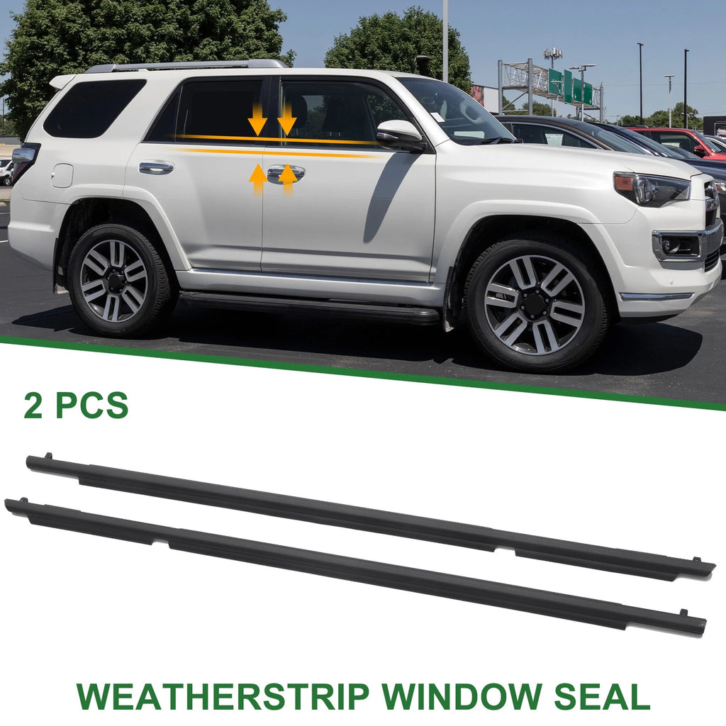 2pcs Rear Window Weatherstrip Seal Left Right Replacement for Toyota 4Runner (2010–2021)