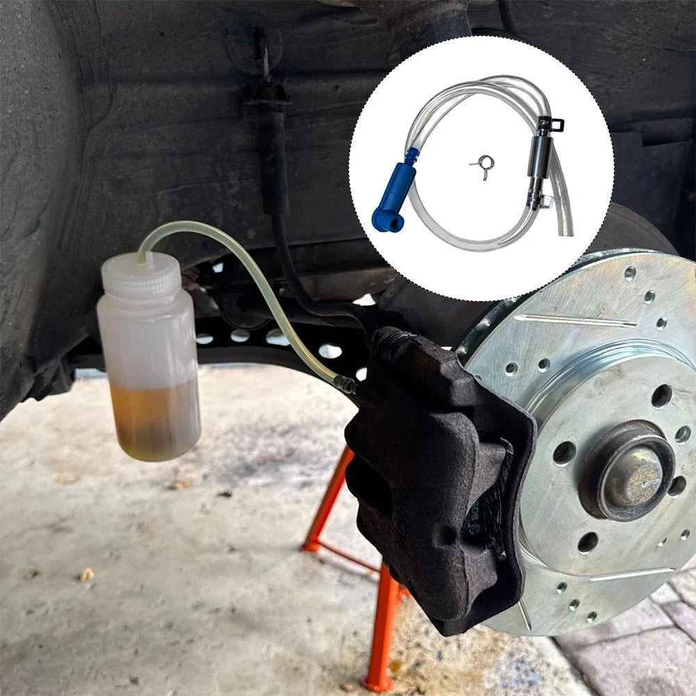 Brake Bleeding Tool Set with Check Valve & 2 Adapters for Universal Use