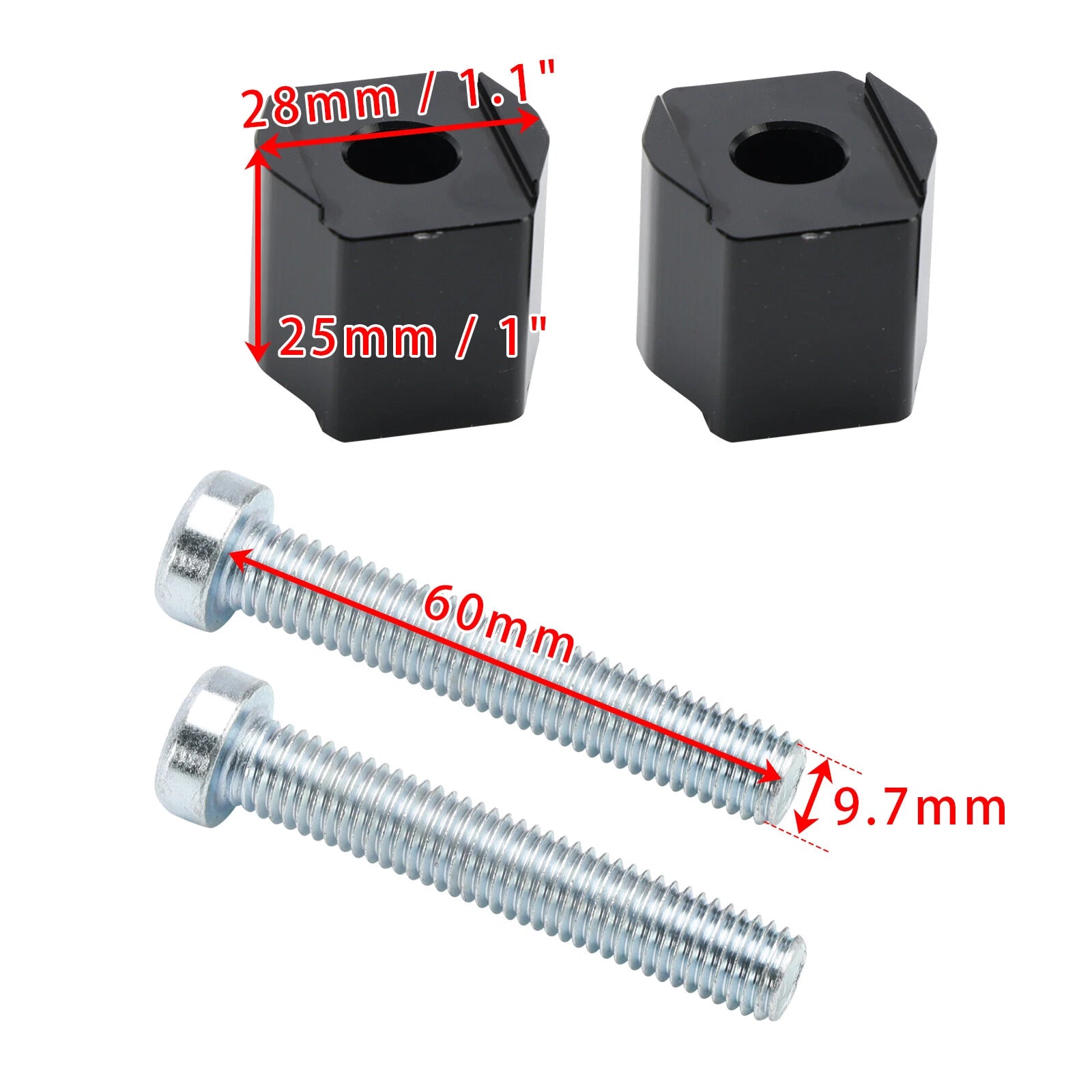 CNC Handle Bar Risers Kit 25mm for KTM 690 SMC Enduro /R 1050 1190 1290 Adventure (2013–2023)