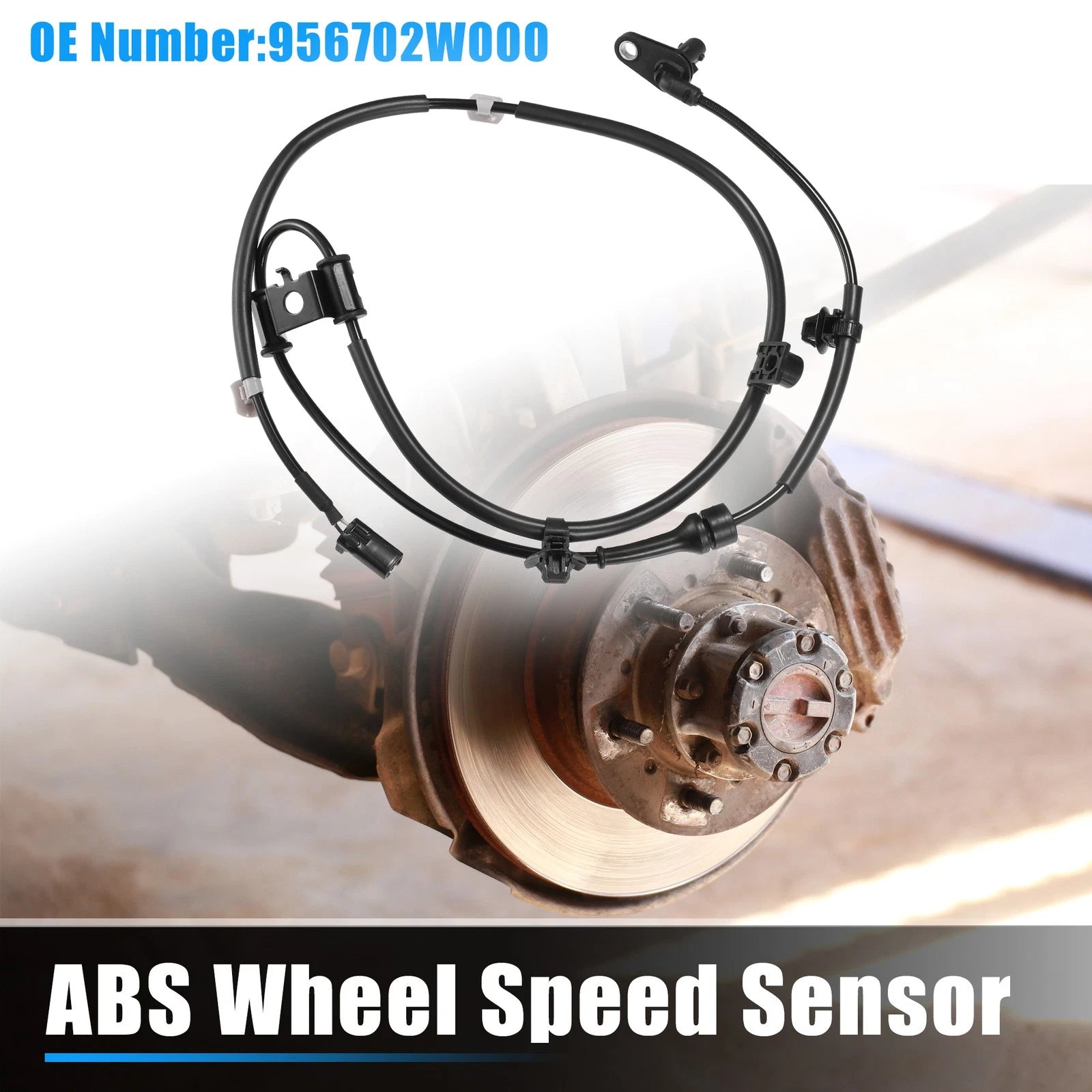 Front Left ABS Wheel Speed Sensor Replacement for Hyundai Santa Fe (2001–2006)
