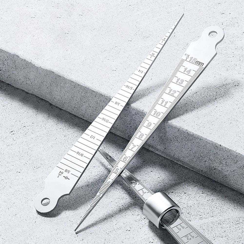 Stainless Steel Taper Gauge 1-15mm for Hole Depth Clearance Test