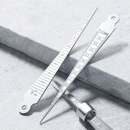 Stainless Steel Taper Gauge 1-15mm for Hole Depth Clearance Test
