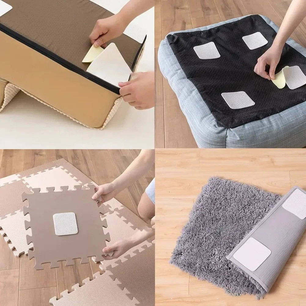 NonSlip Carpet Sticky Pads for Safe Secure Floor Protection