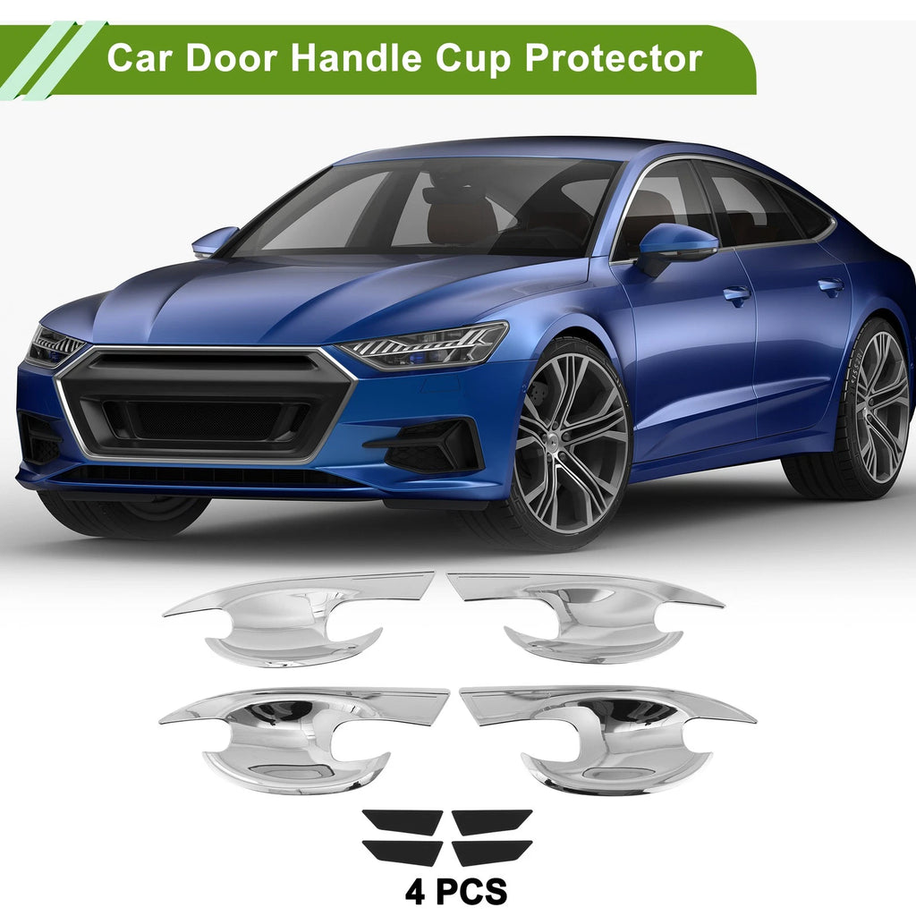 Car Door Handle Cup Protector Kit for Mazda CX-30 2020 4 Piece Chrome