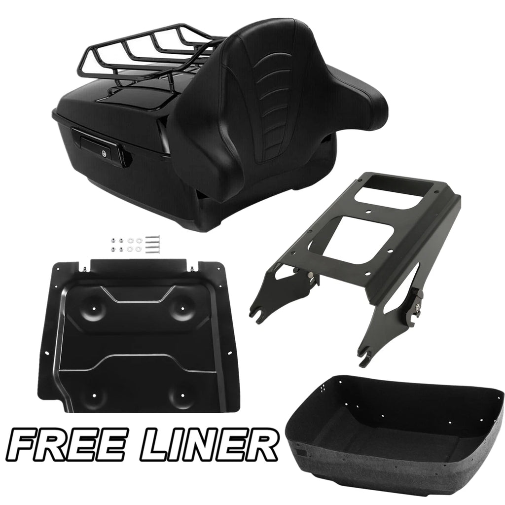 Trunk Plate Mount Rack Pad for Harley Touring Road Glide (2009–2013)