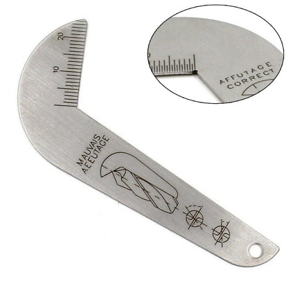 Drill Gauge 0-20mm for Easy Storage (Stainless Steel)