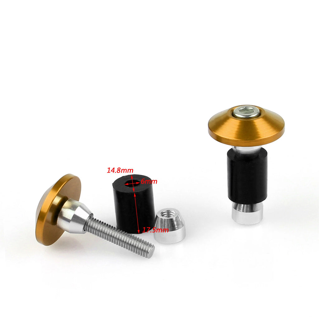 7/8" Handlebar Grips & Bar End Plugs for Universal Motorcycle (T9)