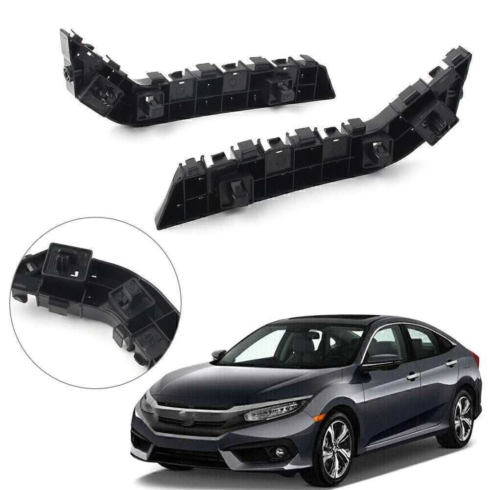 2X Front Bumper Retainer Support Bracket LH RH for Honda Civic (2017–2019)