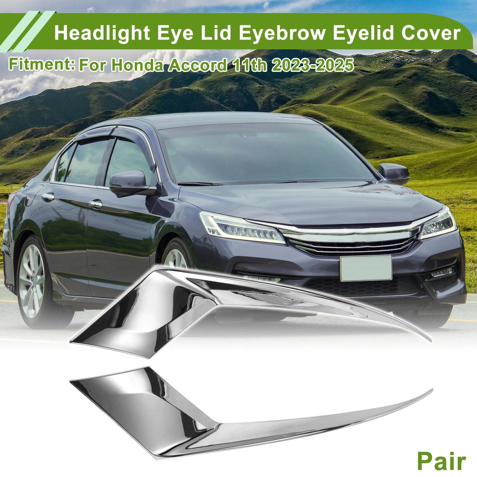 Headlight Eyebrow Trim Cover Replacement for Honda Accord 11th (2023–2025)