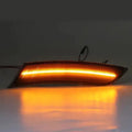2X Smoke Amber LED Front Bumper Side Marker Lights for Cadillac XTS (2013–2017)
