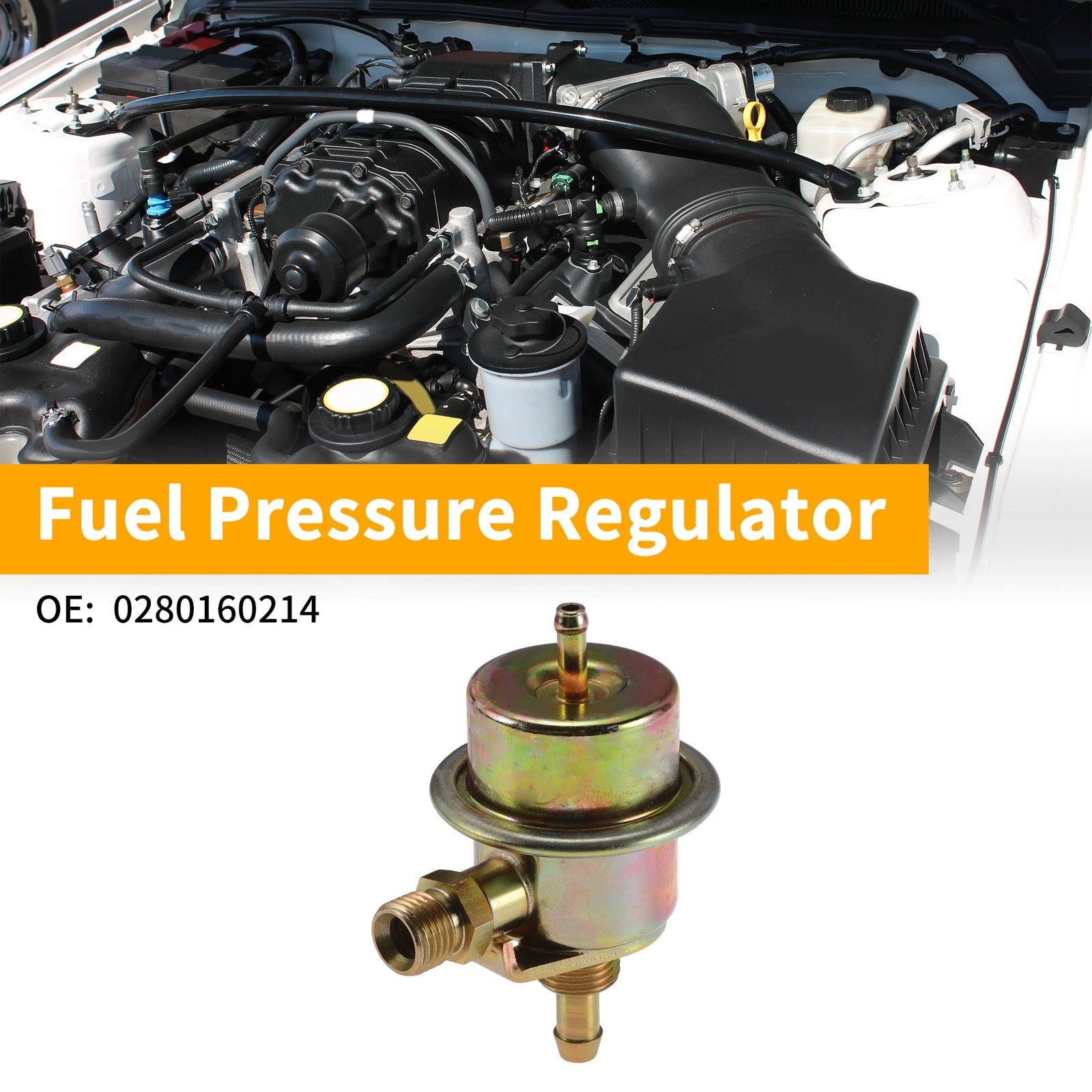 Fuel Pressure Regulator Replacement for Porsche 944 (1983–1984) Metal