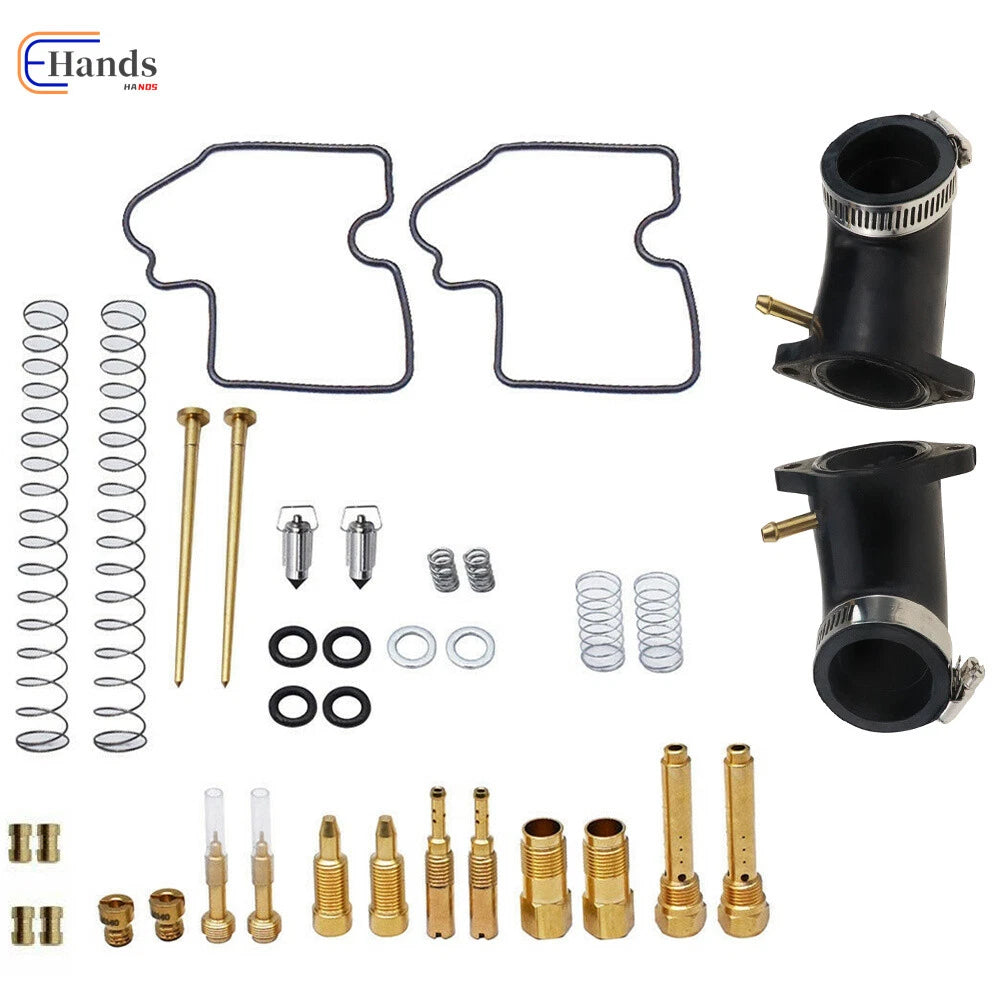 Carburetor Repair Kit & Boot Holder for Kawasaki Prairie 650 KVF650 (2002–2003)