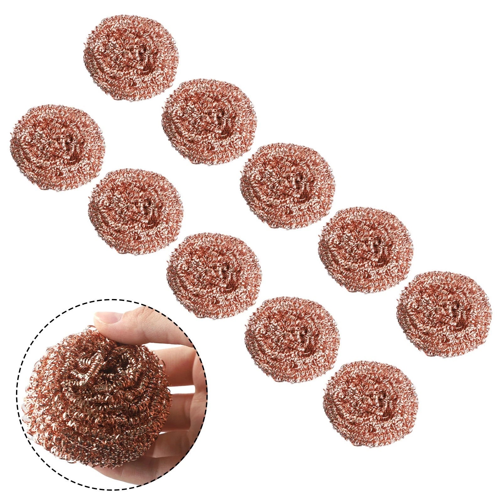 10PCS Copper Wire Cleaning Balls for Soldering Iron Tips