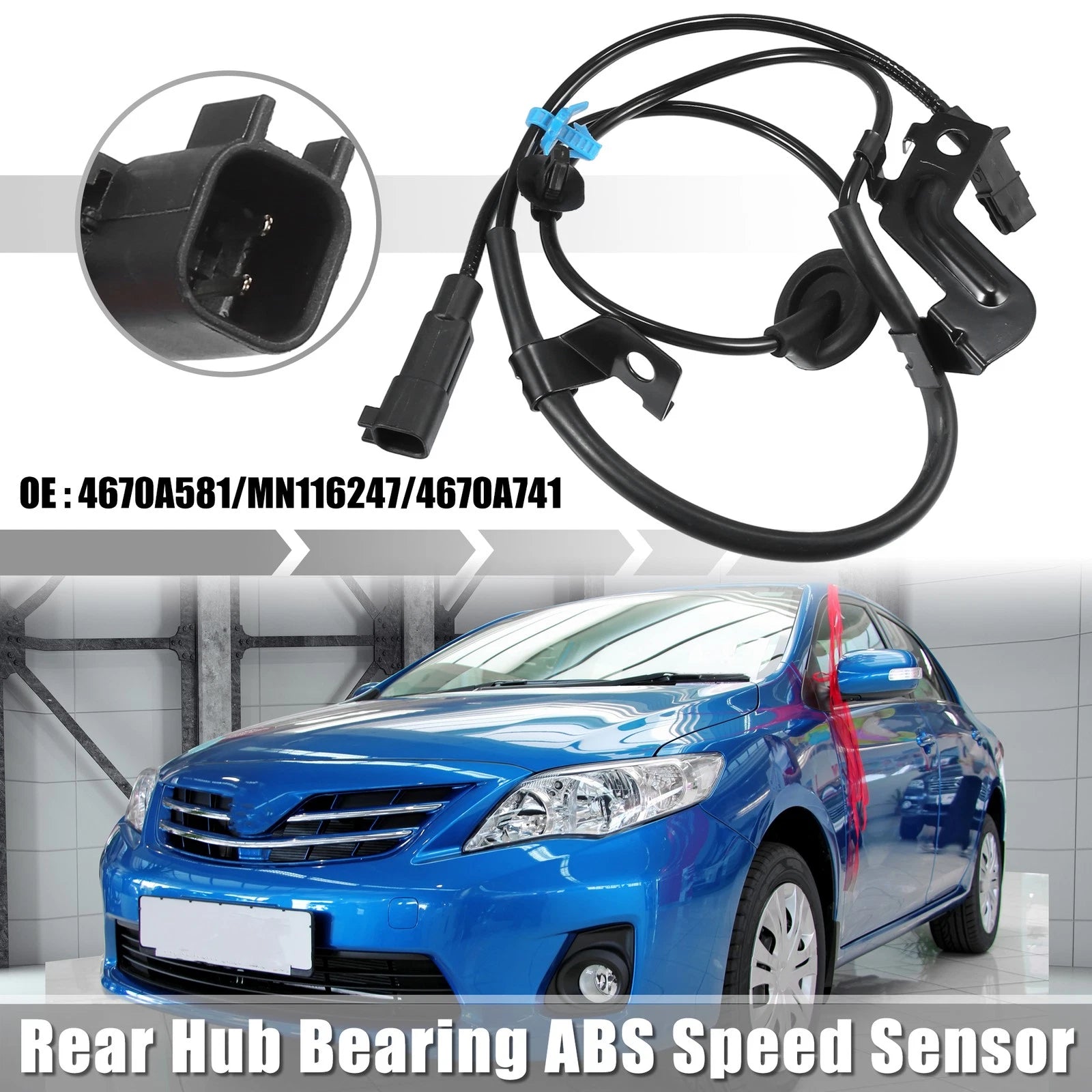 Rear Left ABS Sensor Replacement for Mitsubishi Outlander (2007–2010)