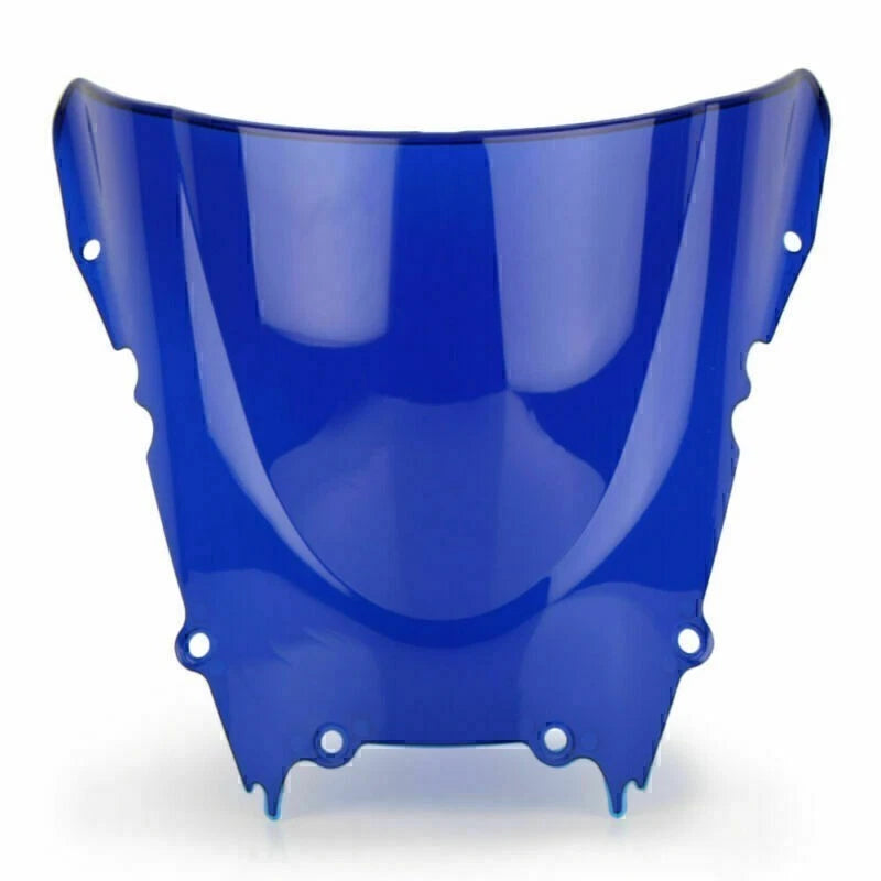 Double Bubble Front Windshield for Yamaha YZF R6 600 (1998–2002) Blue