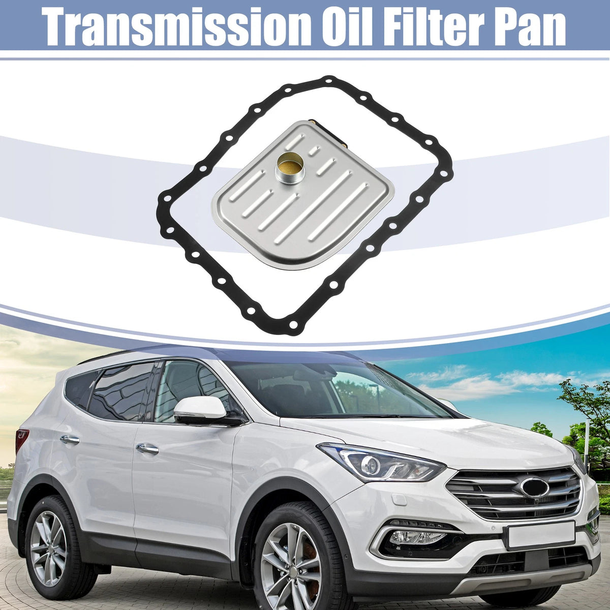 Transmission Filter Oil Pan Gasket Set for Hyundai Santa Fe (2010–2012)