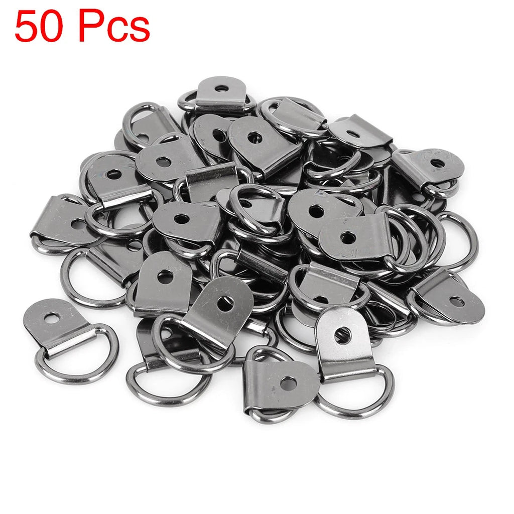 Tie Down Anchors D-Ring Kit for Car Truck Trailer (50 Pack) (Titanium)