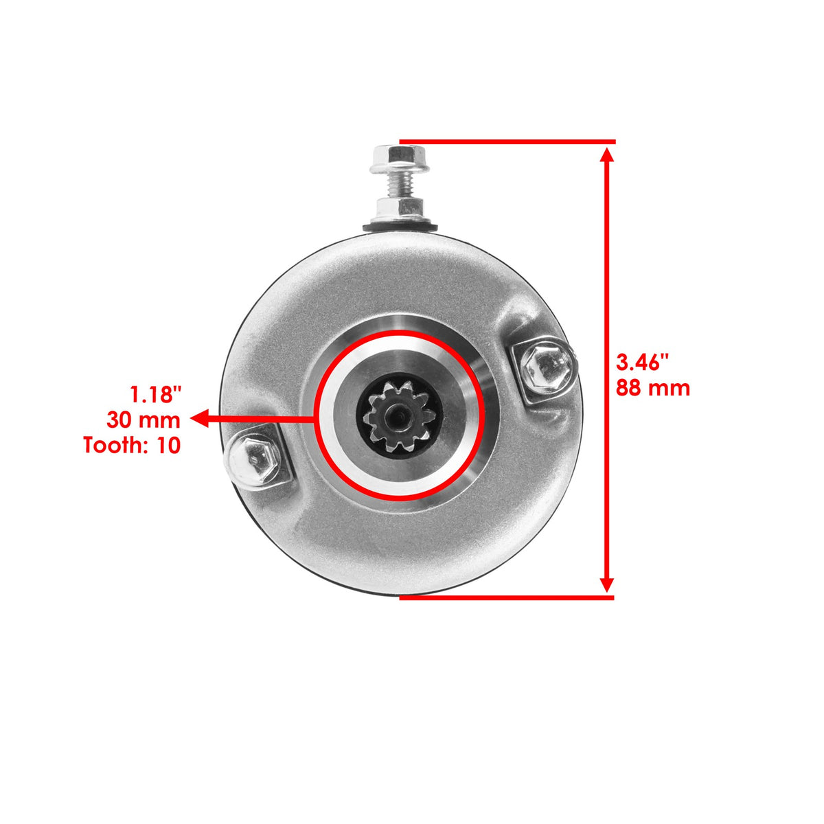Starter Replacement for Honda ATV TRX350 TRX 350 Fourtrax (1985–1986)