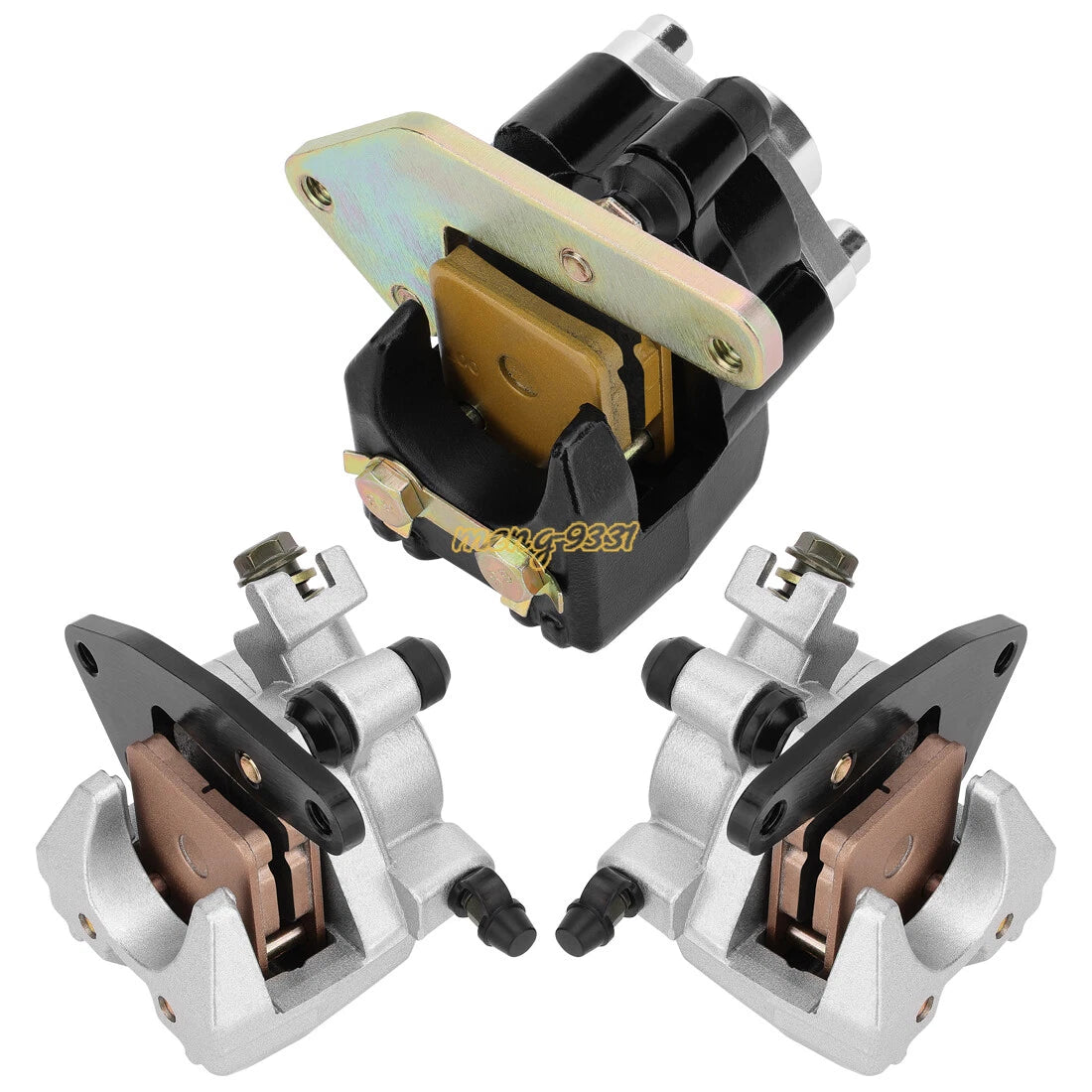 Front & Rear Brake Calipers w/Pads for Yamaha Raptor 660R (2001–2005)