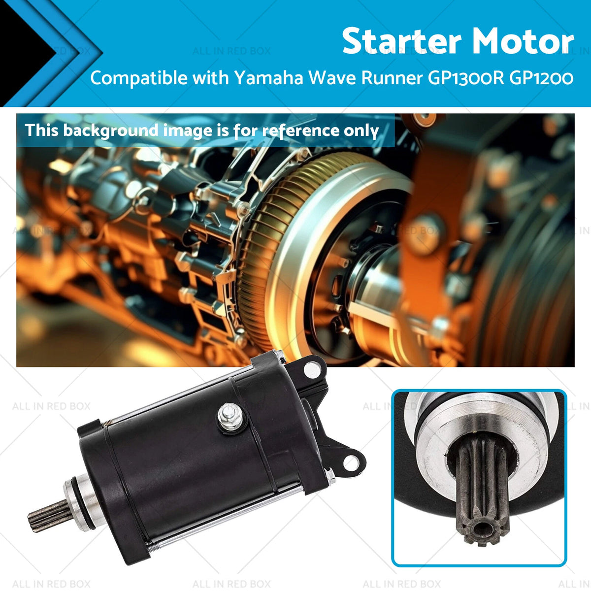Starter Motor for Yamaha Wave Runner GP1300R GP1200 (2000–2005) 63M81800-00-00