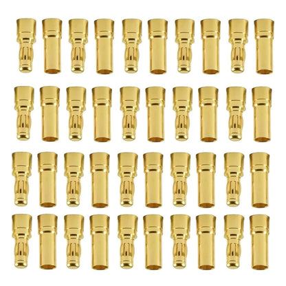 40pcs 3.5mm Gold Bullet Connector Plugs for RC Brushless Motor Battery