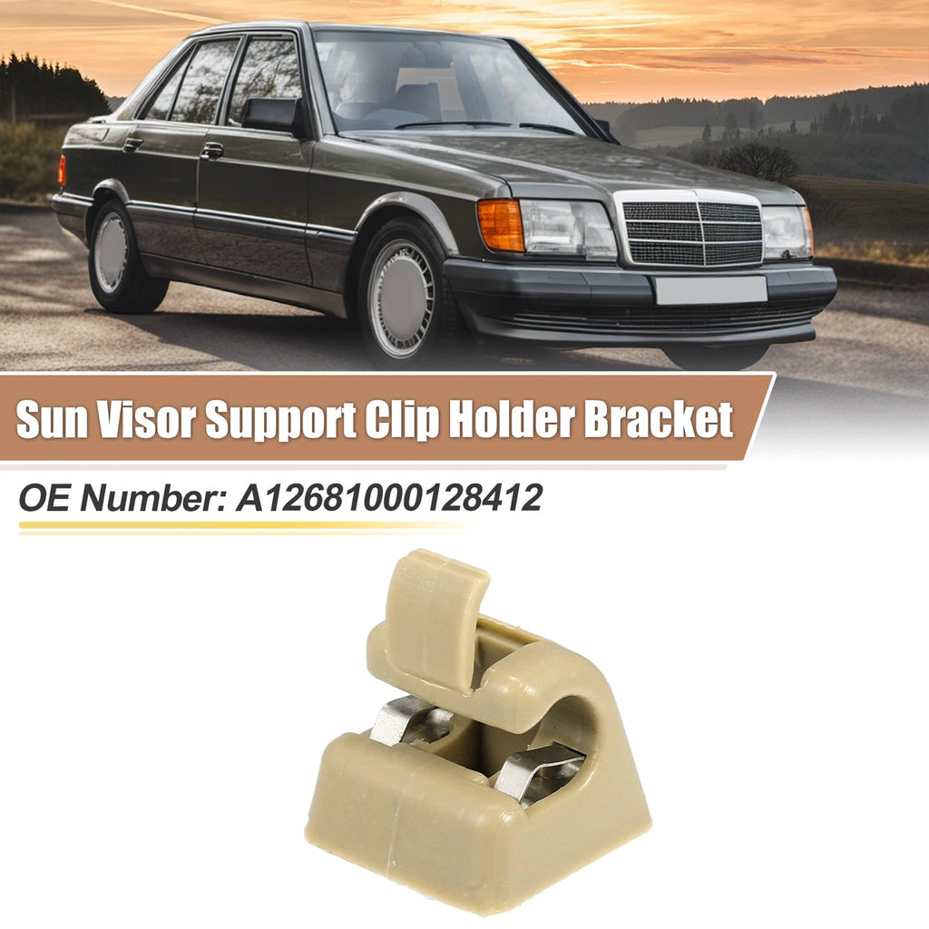 2PC Sun Visor Support Clip Retainer Replacement for Mercedes-Benz (2000–2005)