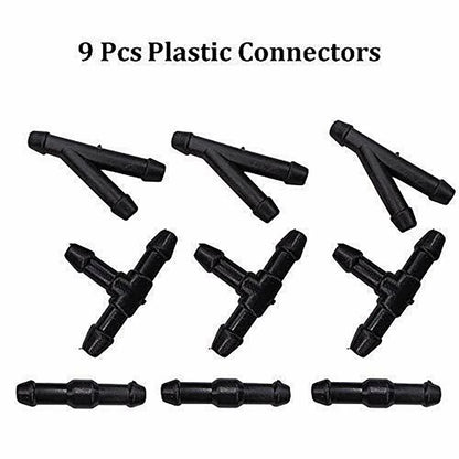 Windshield Washer Hose Connector Set for Unobstructed Wiper Fluid Flow