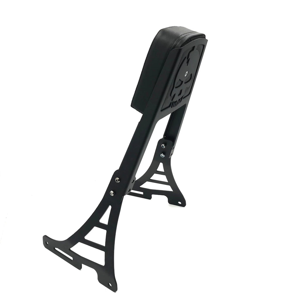 Black Skull Backrest Sissy Bar Leather Pad for Softail FLSTSC FXST FXSTB FXSTS (2000–2017)
