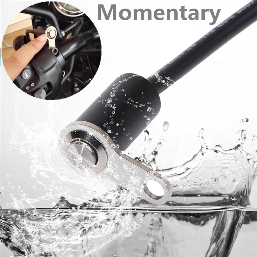 Push Momentary Switch for Motorcycle Handlebar (Waterproof)