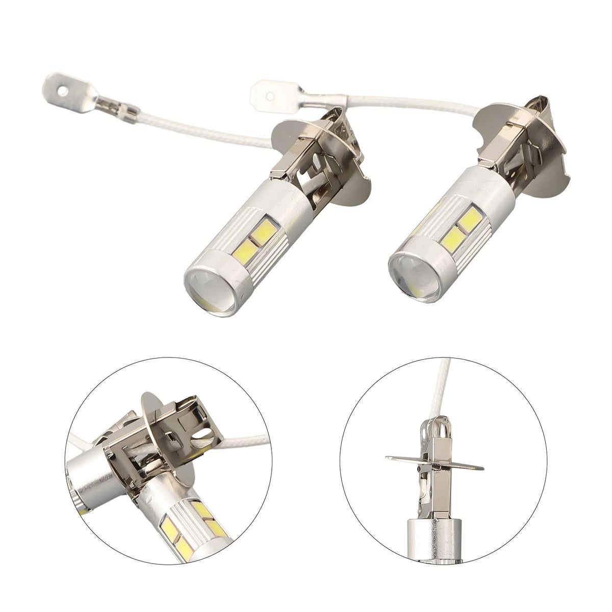 2X 10SMD 5630 LED Car Bulbs for Fog Light (Universal Fit)