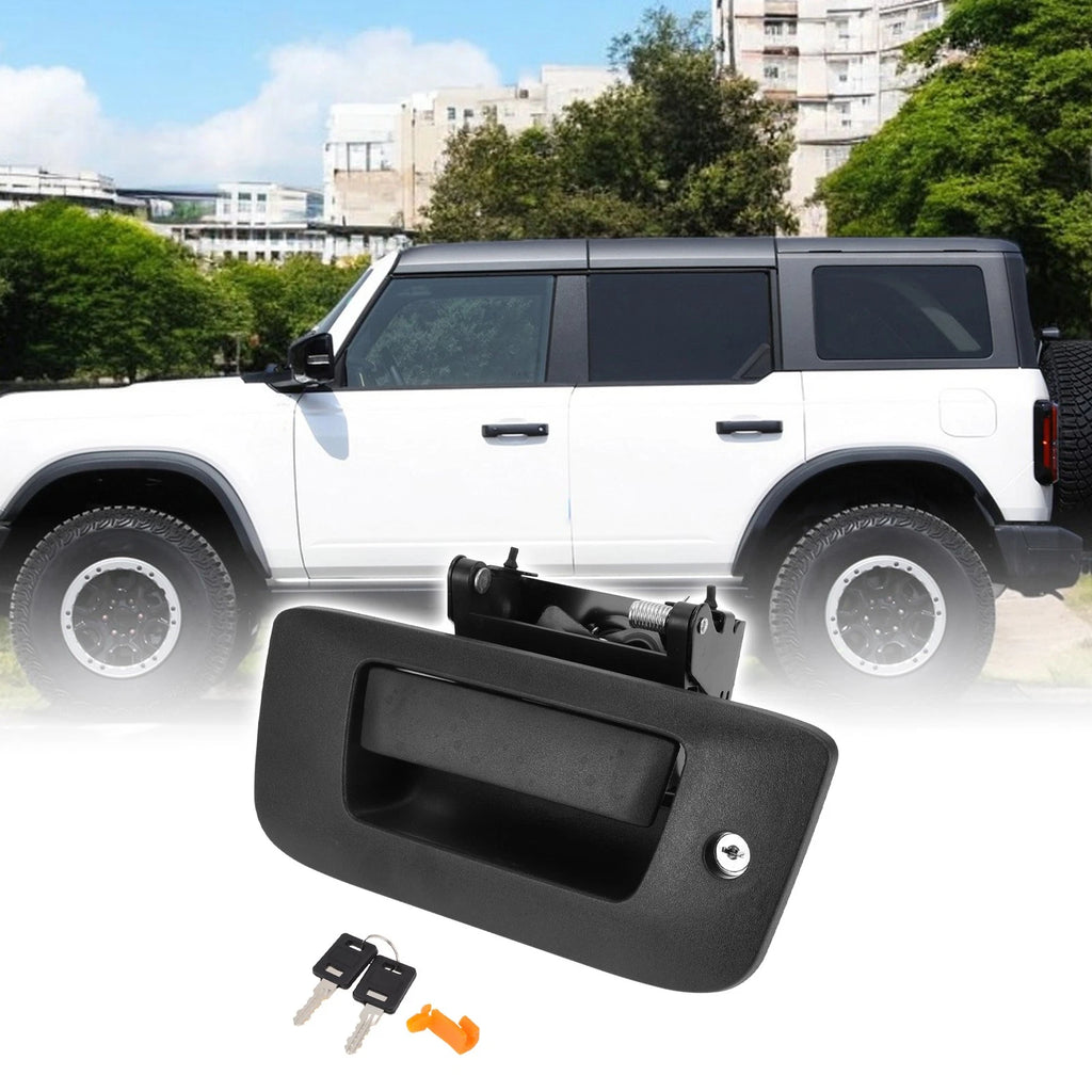 Tailgate Handle Bezel Replacement for GMC Sierra Door Handle with Key Hole (2007–2018)