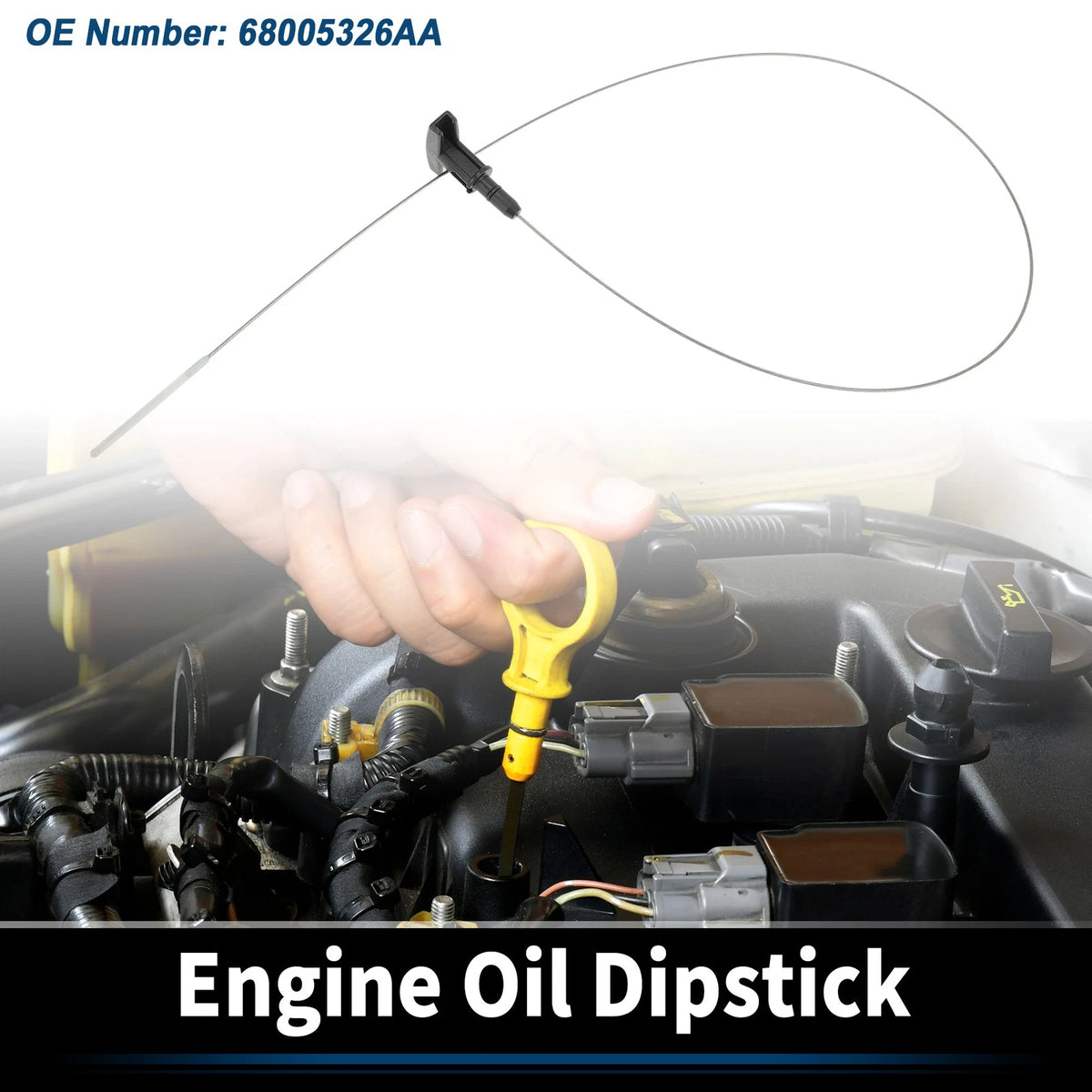 Engine Oil Dipstick Indicator for Dodge Ram 2500 6.7L L6 Diesel (2007–2012)