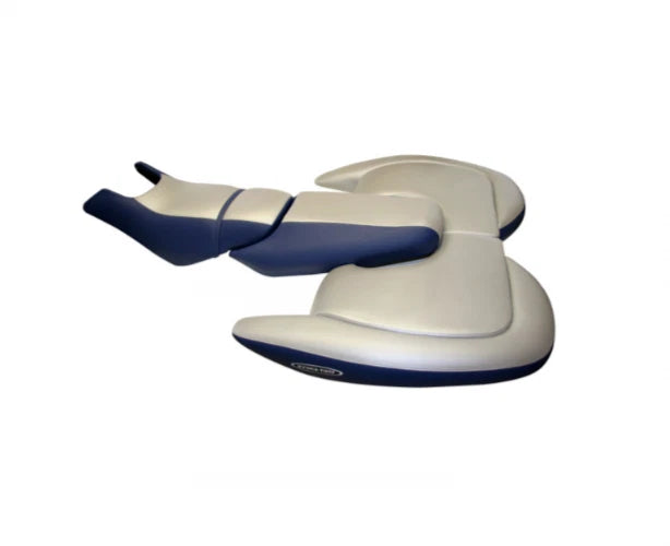 Seat Cover for Sea-Doo LRV (Carbon Fiber Silver/Vinyl Deep Blue)